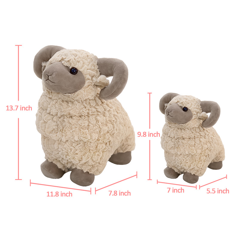 Cute Lamb Stuffed Animal Plush Toy – Brown