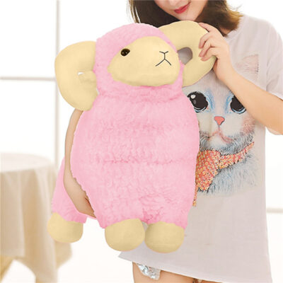 Cute Lamb Stuffed Animal Plush Toy - Pink
