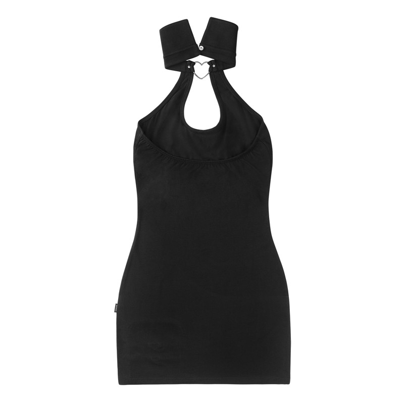 Vampire Collared Bodycon Mini Dress