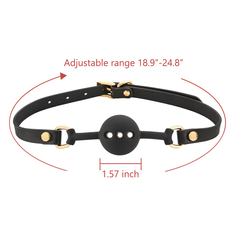 BDSM Adjustable Faux Leather Strap Ball Gag