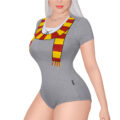 Wizard School Winter Onesie Bodysuit Red