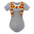 Wizard School Winter Onesie Bodysuit Red