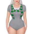 Wizard School Winter Onesie Bodysuit Green