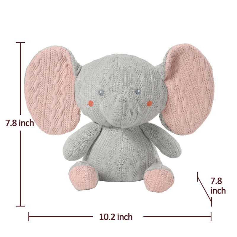 Cute Elephant Tiny Stuffed Crochet Animal Plush Toy