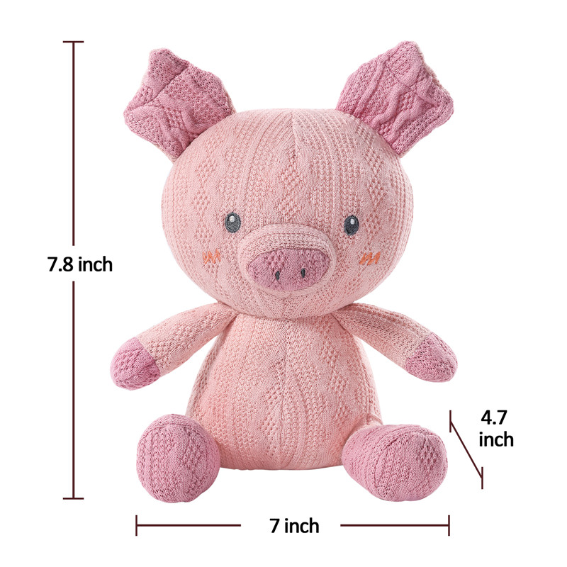 Cute Piggy Stuffed Tiny Crochet Animal Plush Toy