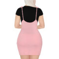 &apos;Preppy Princess&apos; Bodycon Jumper Skirt with Heart Garter