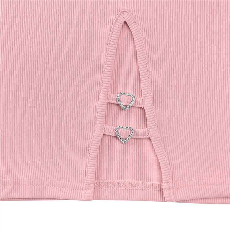 &apos;Preppy Princess&apos; Bodycon Jumper Skirt with Heart Garter