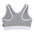 Let&apos;s Play GamerGirl Cosplay Bralette 2 Piece Sportsbra Boyshort Loungewear Set Grey