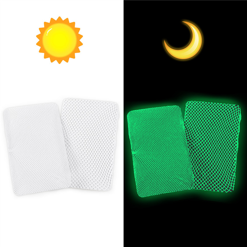 High Waist Night-Glow Fishnet Mesh Tights 2 Pairs Stockings – Small Grid Patterns
