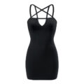 Black Magic Pentagram Bodycon Mini Dress