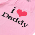 Collared Pink I Love Daddy Onesie