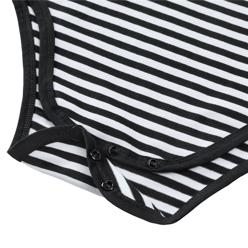 Essential Striped Adult Onesie Black