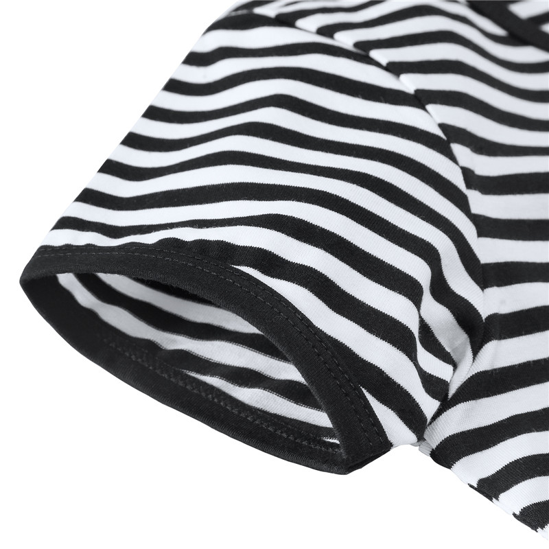 Essential Striped Adult Onesie Black