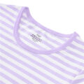 Essential Striped Adult Onesie Purple