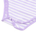 Essential Striped Adult Onesie Purple