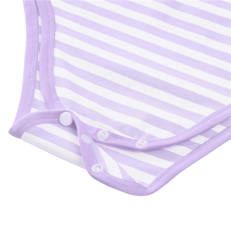 Essential Striped Adult Onesie Purple