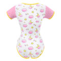 Baby Sleepytime Front Button Onesie Pink