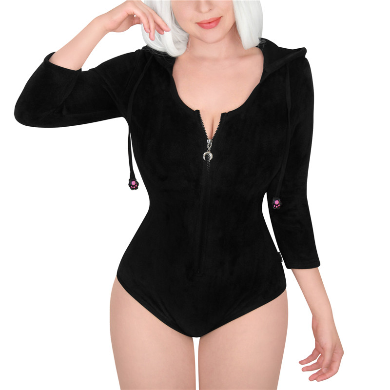 Black Cat Luna Onesie Bodysuit