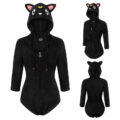 Black Cat Luna Onesie Bodysuit