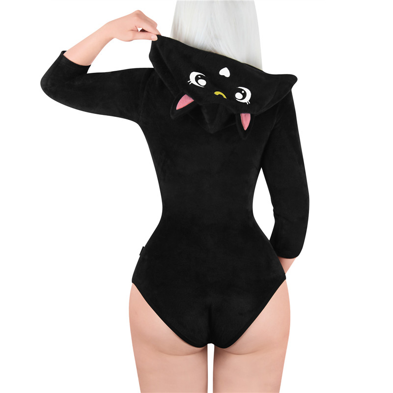 Black Cat Luna Onesie Bodysuit