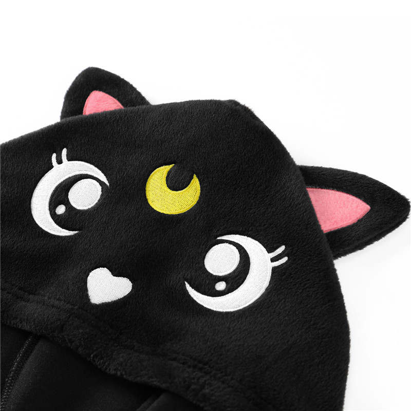 Black Cat Luna Onesie Bodysuit