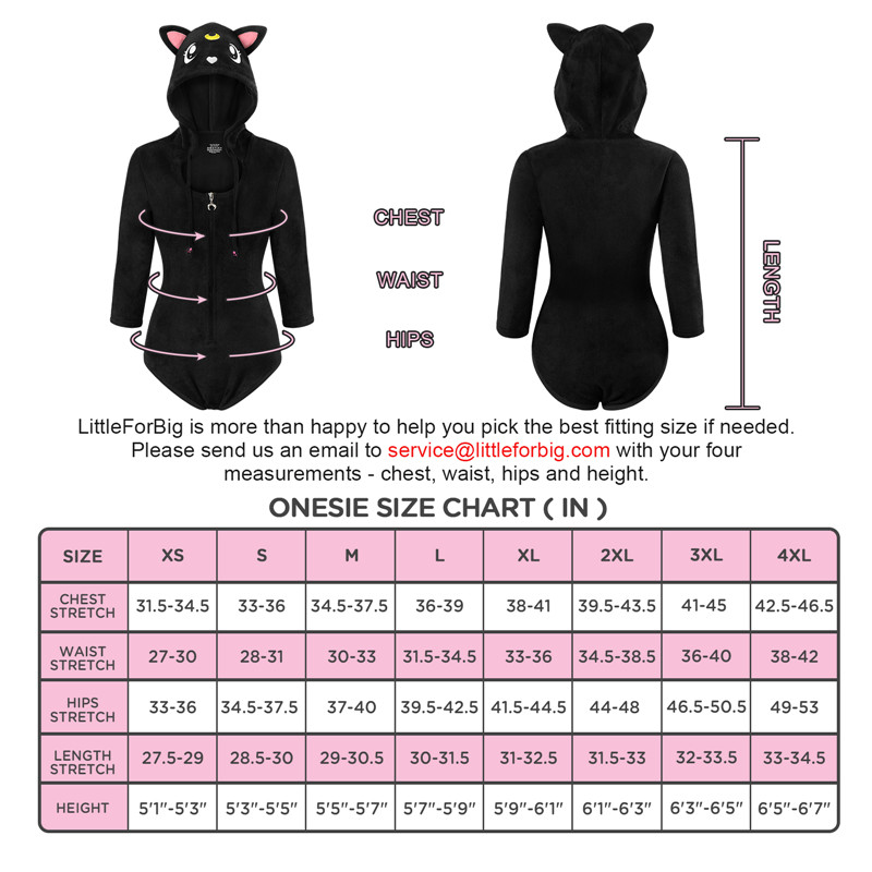 Black Cat Luna Onesie Bodysuit