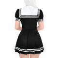 Low Cut Magical Girls Onesie Skirt Set Black