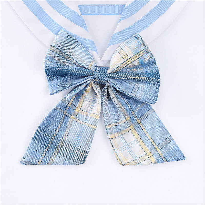 Magical Girl Pastel Plaid Onesie Skirt Set Blue