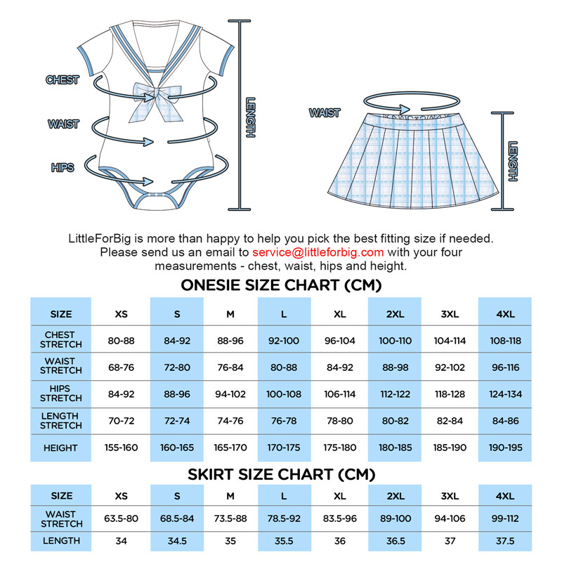 Magical Girl Pastel Plaid Onesie Skirt Set Blue