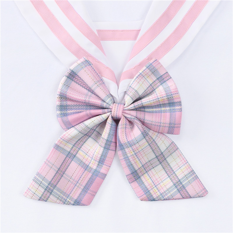 Magical Girl Pastel Plaid Onesie Skirt Set Pink