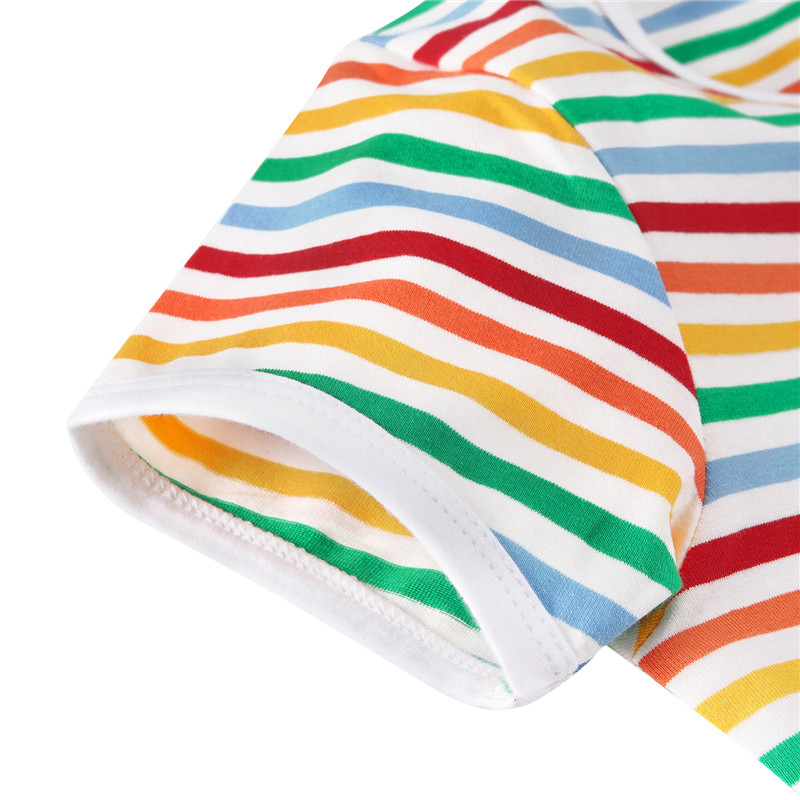 Essential Striped Adult Onesie Rainbow