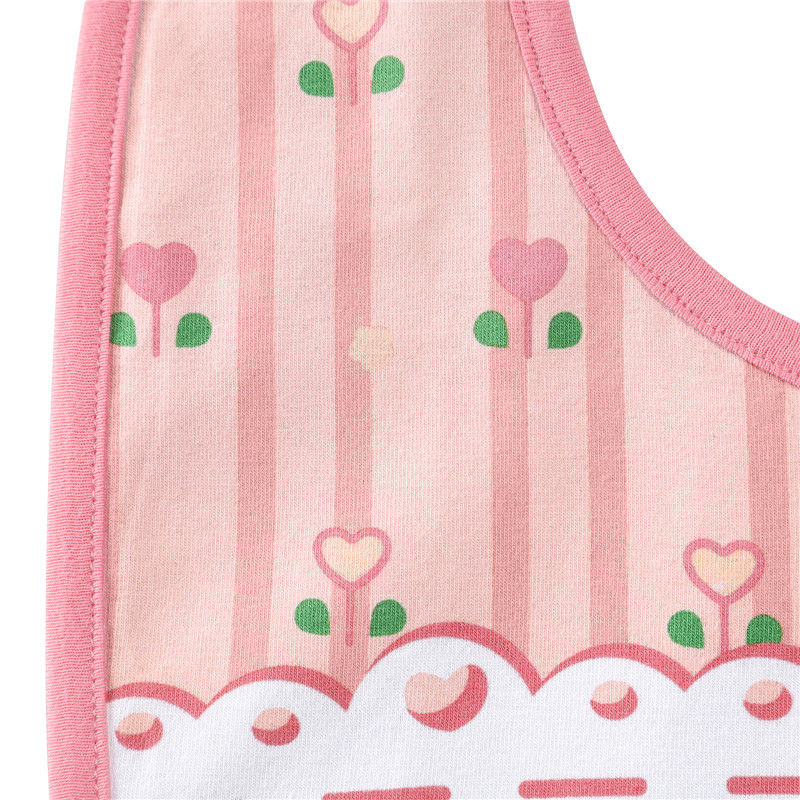 Pink Floral Babydoll Bib