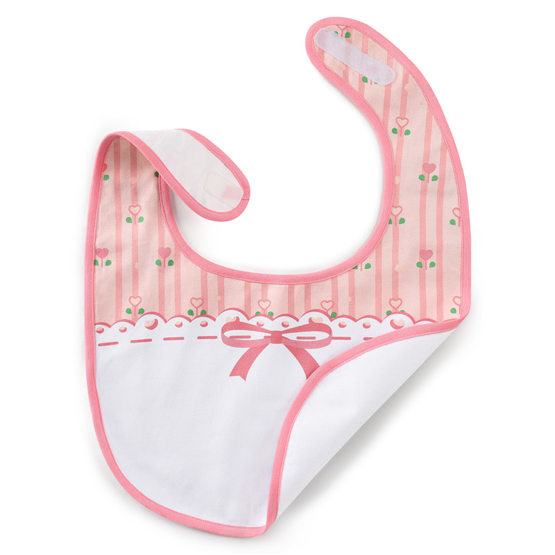 Pink Floral Babydoll Bib