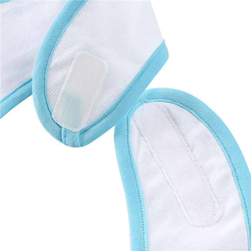 Blue Floral Babydoll Bib