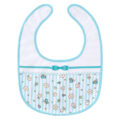 Blue Floral Babydoll Bib