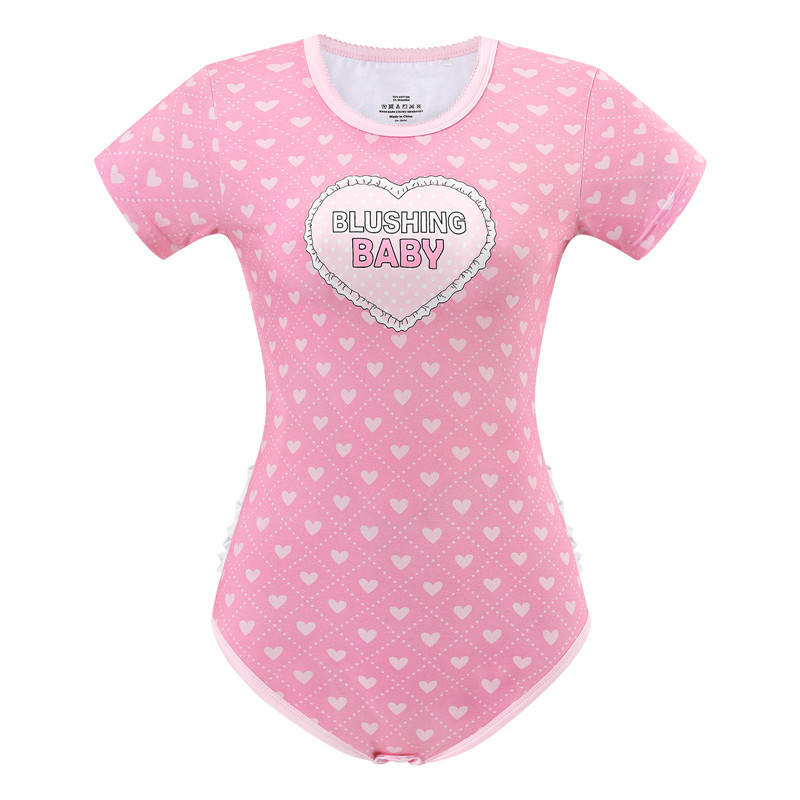 Blushing Baby Ruffle Butt Onesie