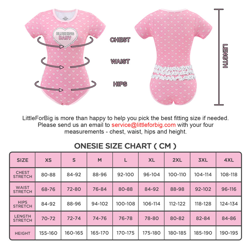 Blushing Baby Ruffle Butt Onesie