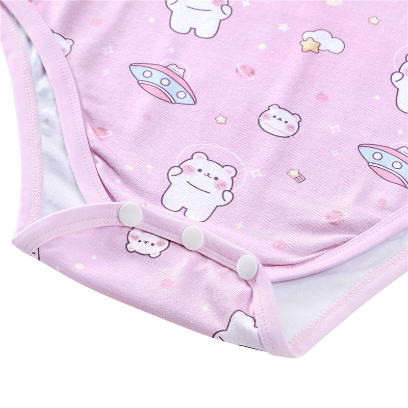 Cutie Bears in Space Onesie Pink