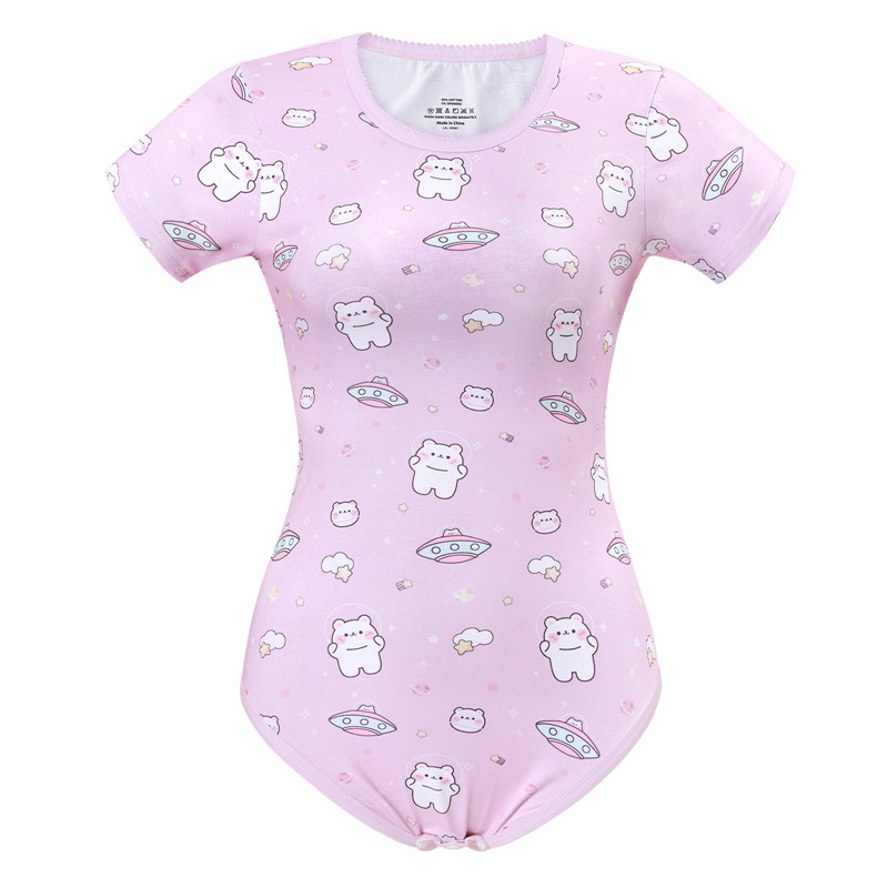 Cutie Bears in Space Onesie Pink