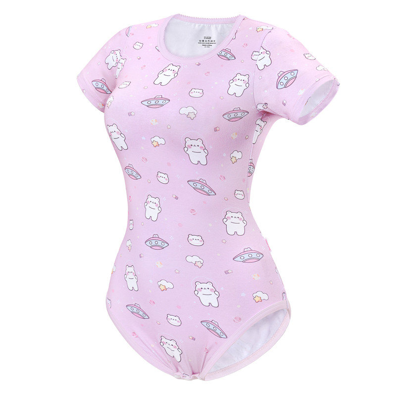 Cutie Bears in Space Onesie Pink