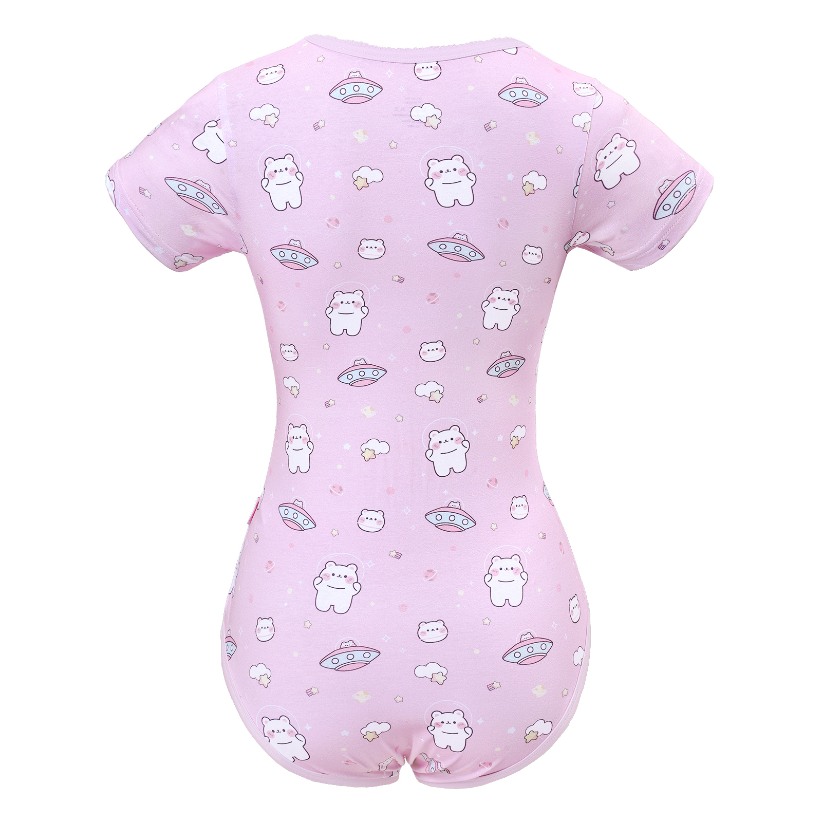 Cutie Bears in Space Onesie Pink