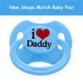 Gen2 BigShield Pacifier I Love Daddy Pattern Blue