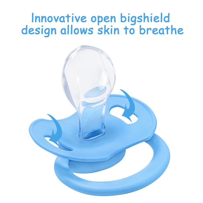 Gen2 BigShield Pacifier I Love Daddy Pattern Blue