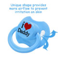 Gen2 BigShield Pacifier I Love Daddy Pattern Blue