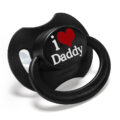 Gen2 BigShield Pacifier I Love Daddy Pattern Black