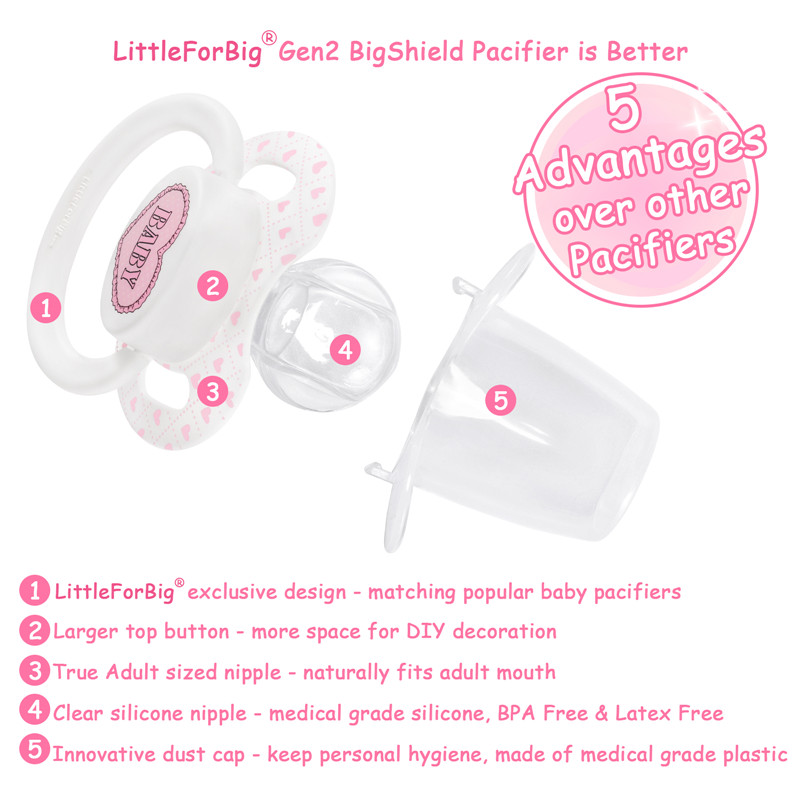 Gen2 BigShield Pacifier Blushing Baby