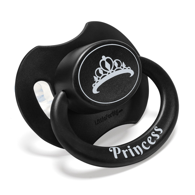 Gen2 BigShield Pacifier "Princess" Crown Black