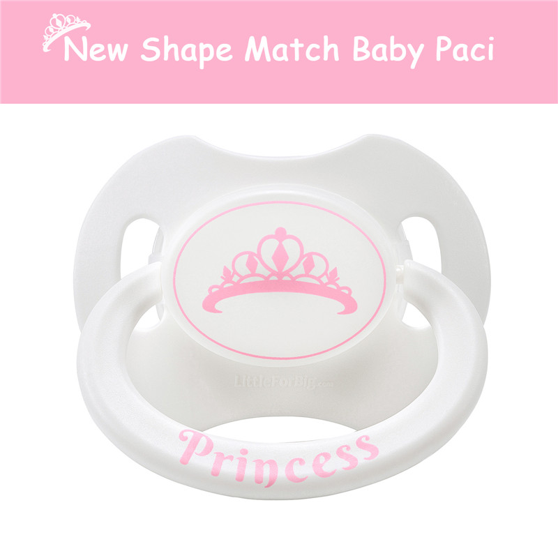 Gen2 BigShield Pacifier "Princess" Crown White
