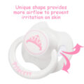 Gen2 BigShield Pacifier "Princess" Crown White