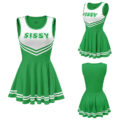 Cheer Sissy Mini Dress Dark Green